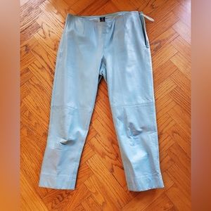 Gap turquoise leather pants